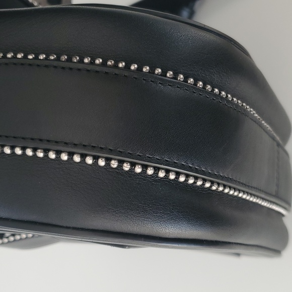 Marc Jacobs Jane Leather Saddle Crossbody Bag with Embelished Crystals - Picture 14 of 14